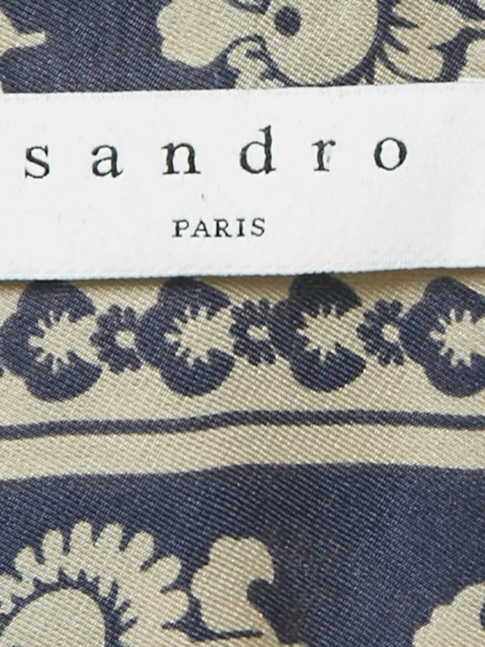 SANDRO wrap silk midi dress - Blauw