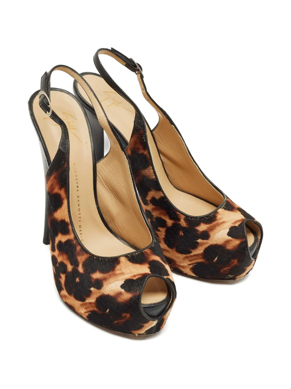Giuseppe Zanotti peep-toe leopard-print pumps | Image 2