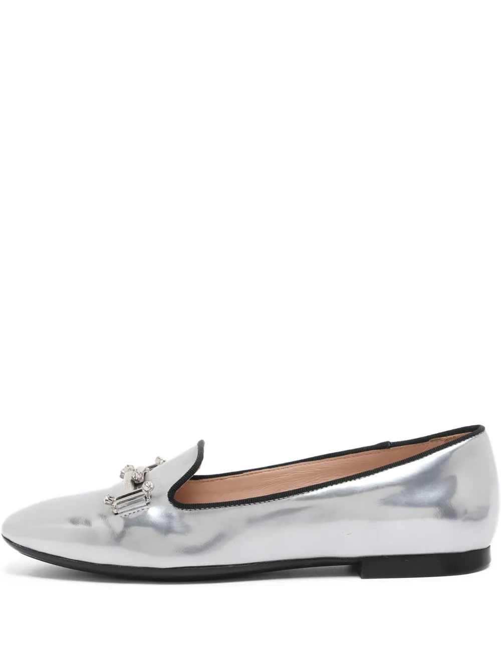 Tod's double T-smoking loafers - Silber