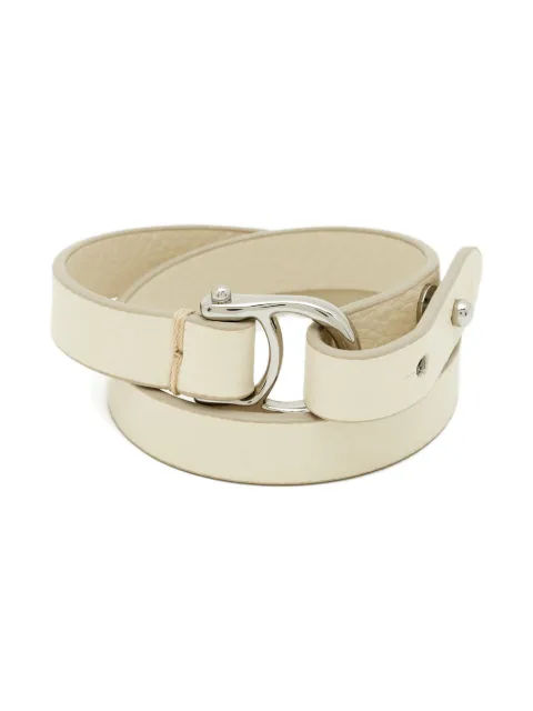 Aigner Vintage wrap leather bracelet