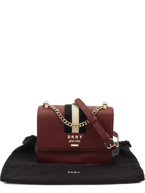 DKNY Vintage Liza burgundy leather mini bag