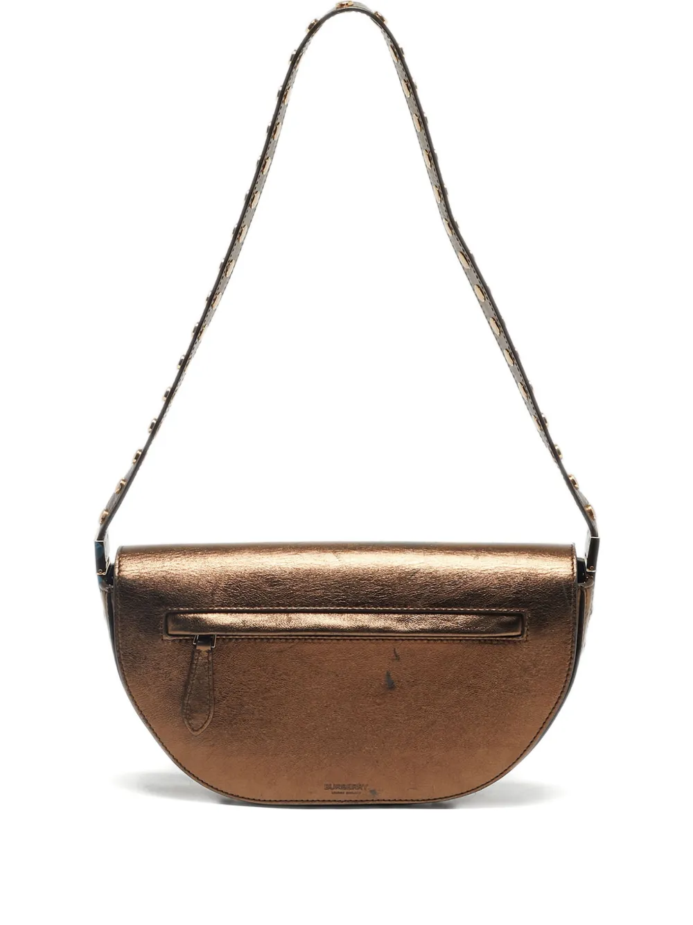 Burberry Pre-Owned Borsa a spalla Olympia in pelle - Marrone