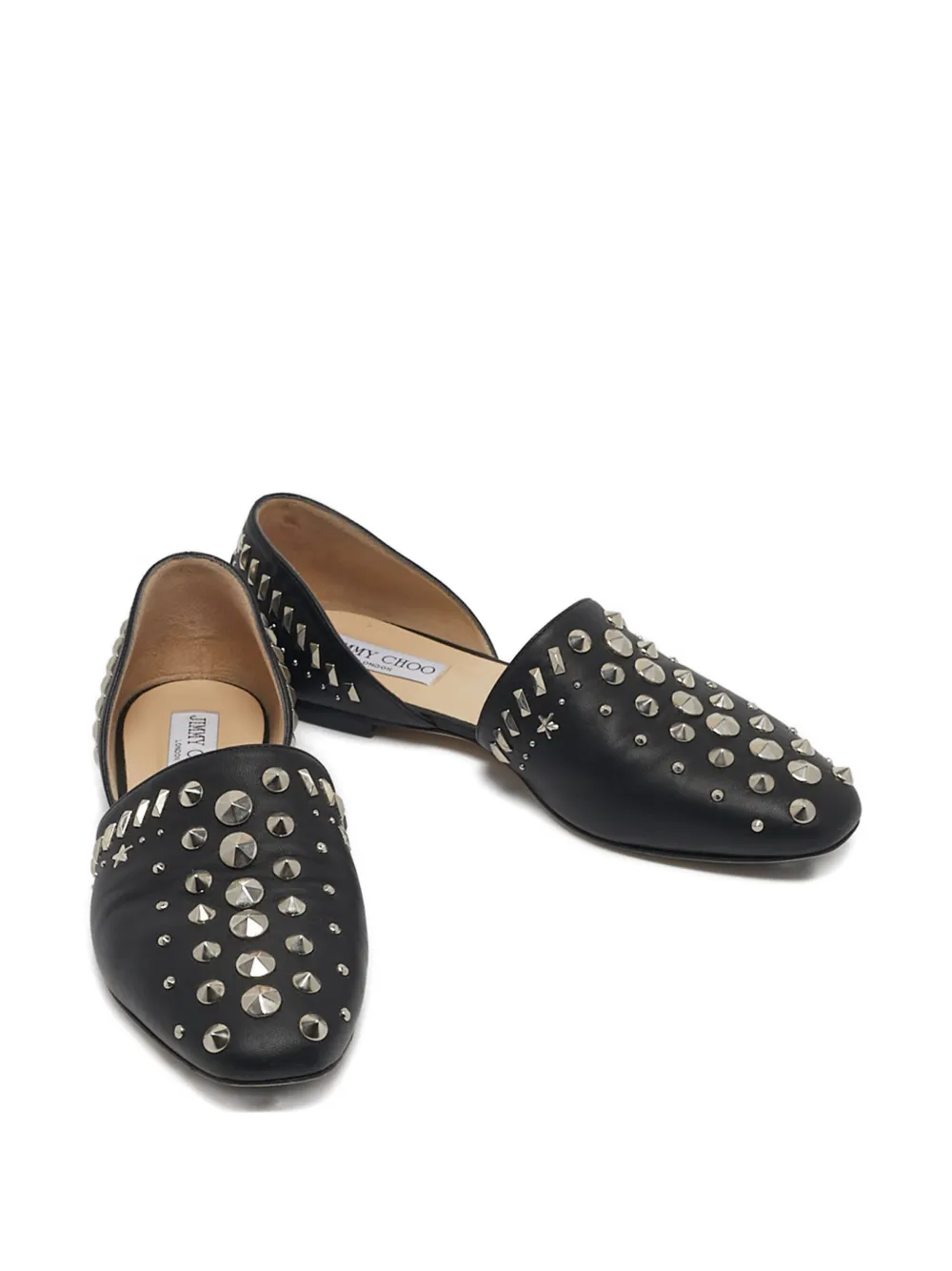 Jimmy Choo Pre-Owned ballerines en cuir à détails de clous | Image 2