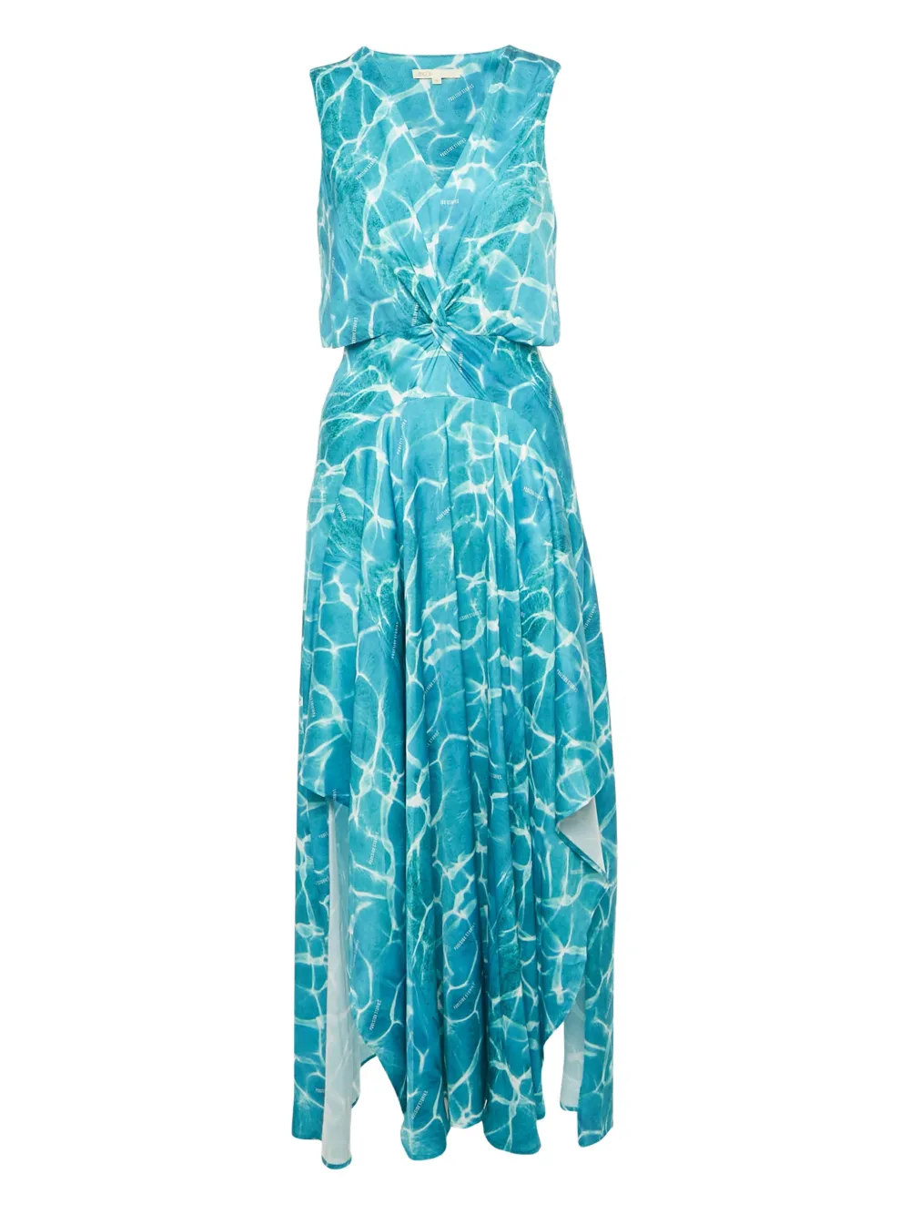 Maje asymmetric maxi dress - Blu