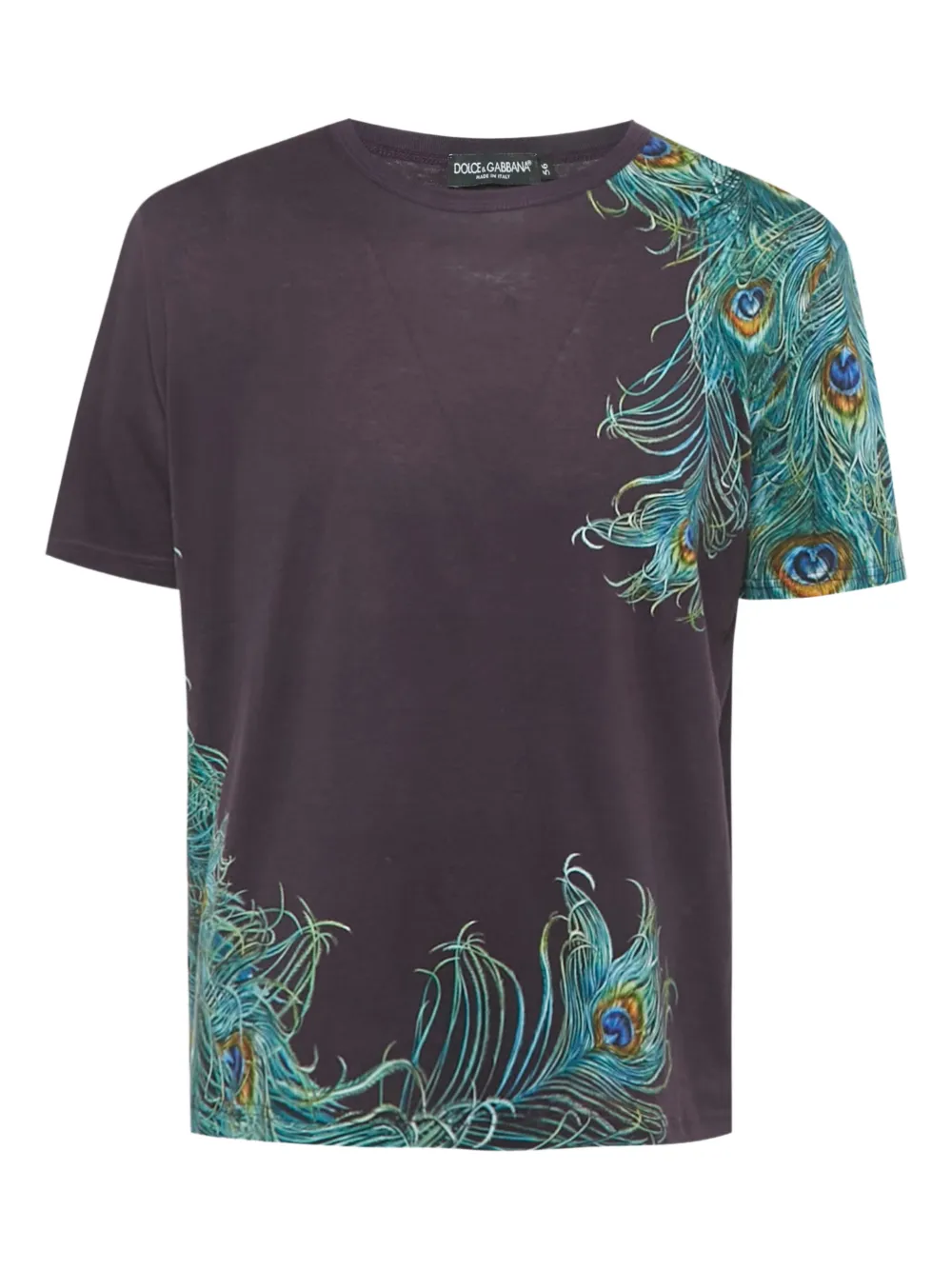 Dolce & Gabbana Pre-Owned playera con estampado de pavo real | morado | Image 1