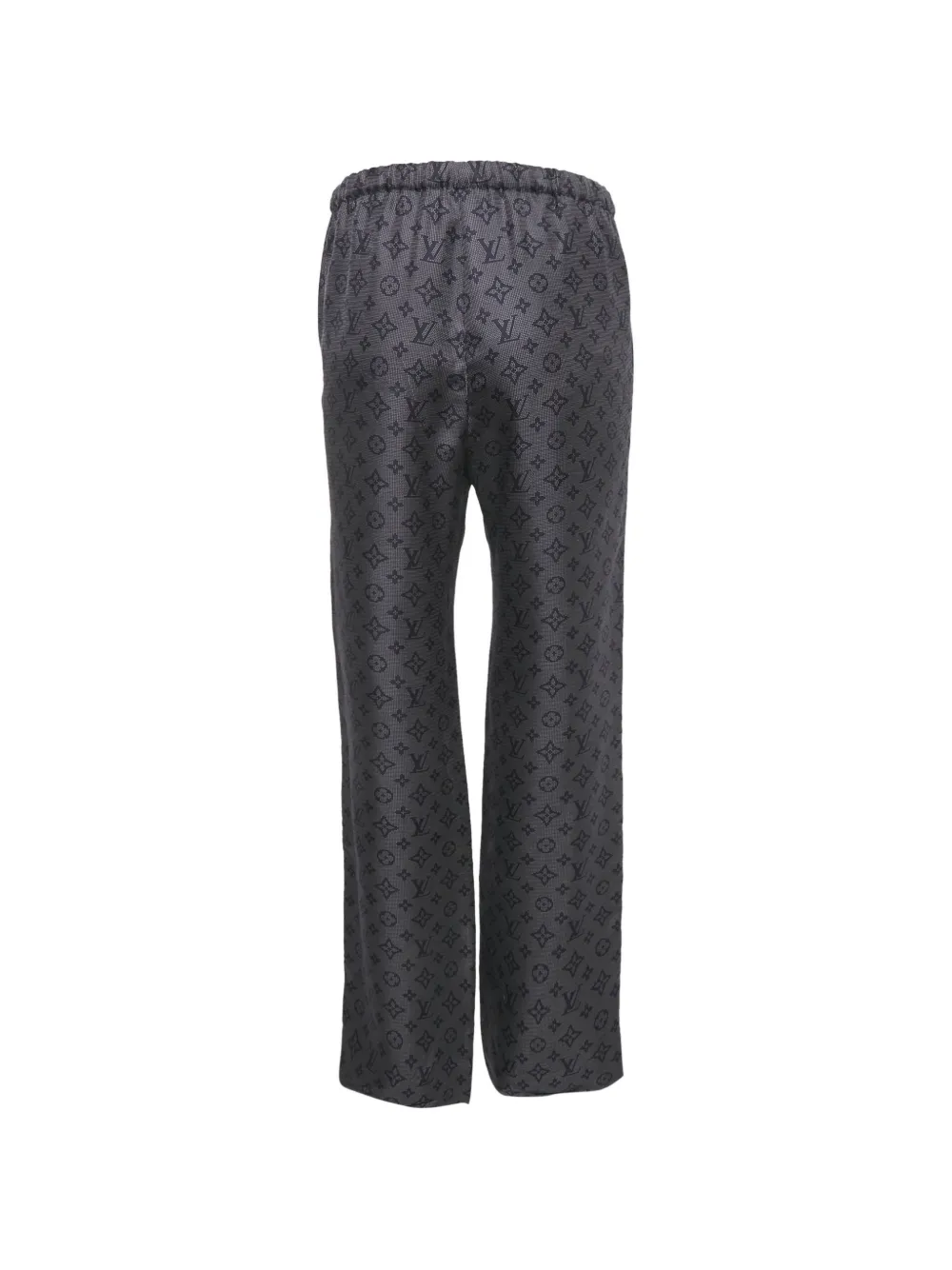 Louis Vuitton Pre-Owned logo-pattern trousers - Blauw