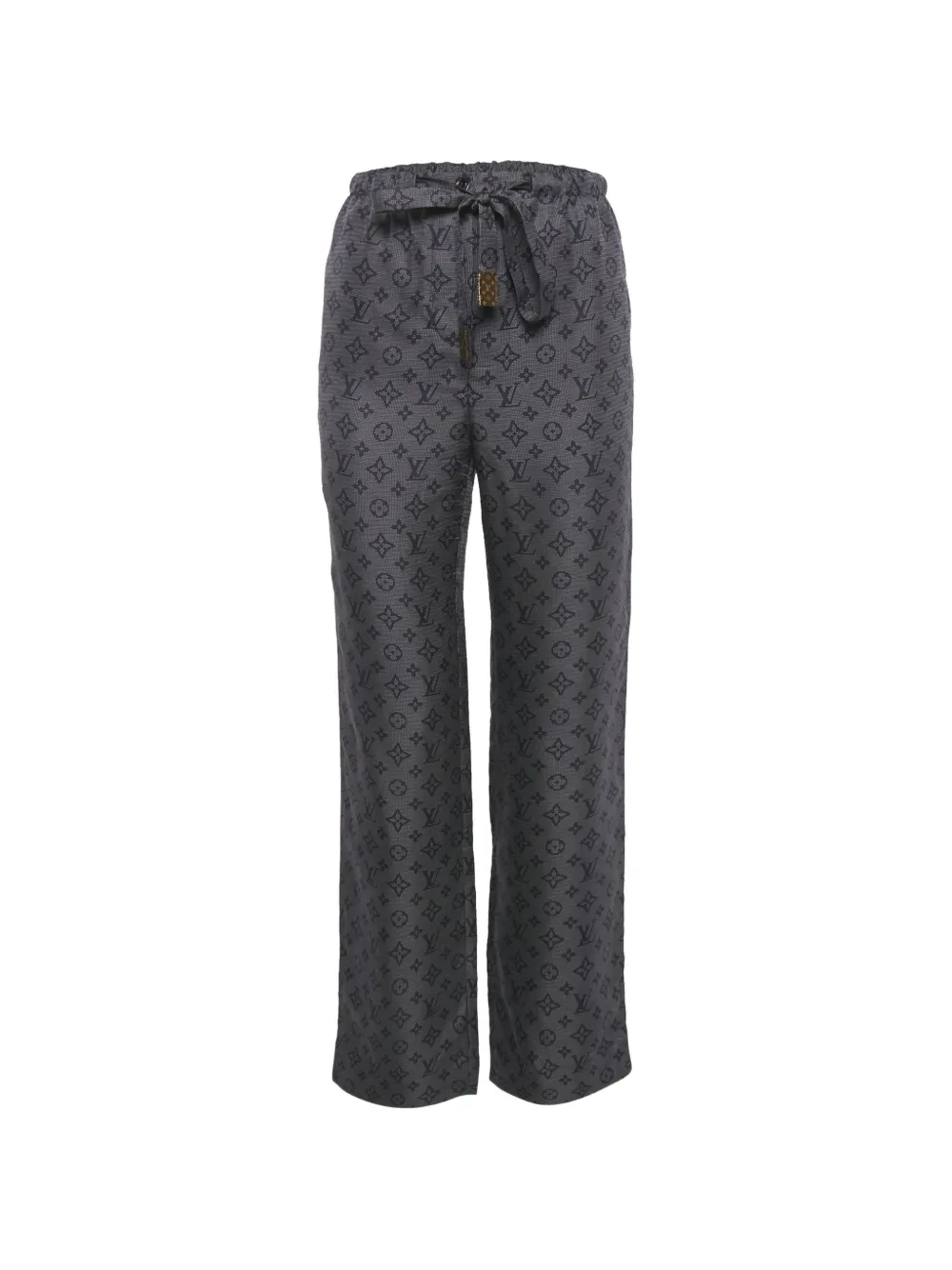 Louis Vuitton Pre-Owned logo-pattern trousers - Blu