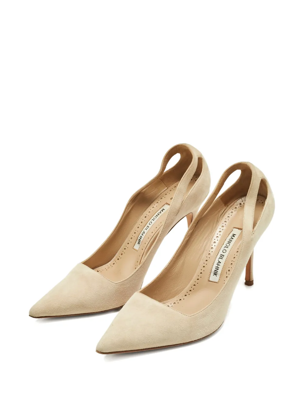 Manolo Blahnik suede pointed-toe pumps | Image 2