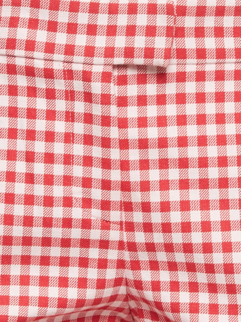 Red Valentino Vintage gingham cotton trousers - Rood