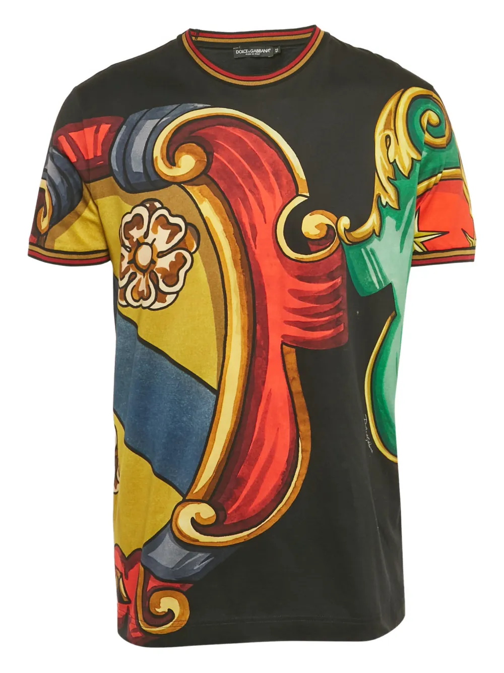 Dolce & Gabbana Pre-Owned graphic-print crew-neck T-shirt - Nero