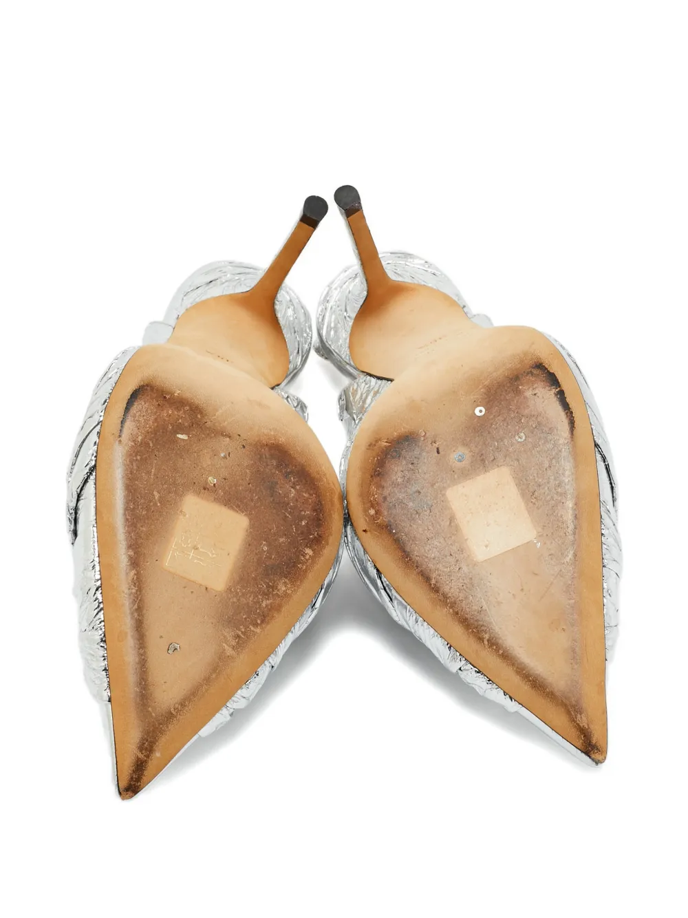 Jimmy Choo Pre-Owned Annabell leather pumps - Zilver