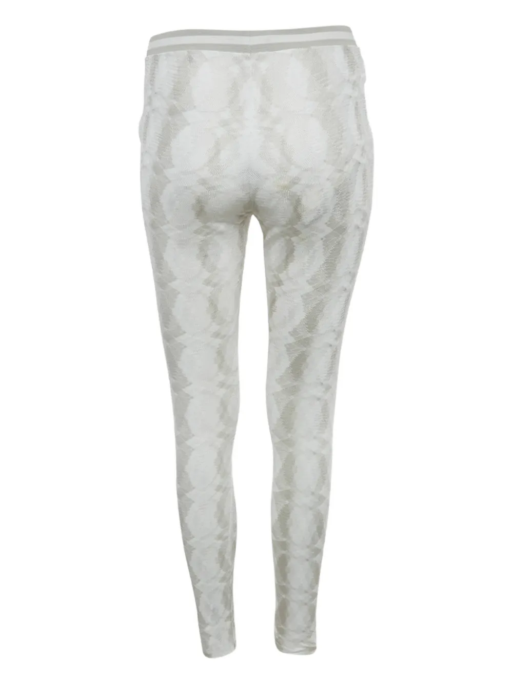 Missoni Pre-Owned patterned rib-knit trousers - Wit