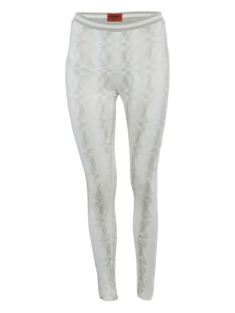 Missoni Pre-Owned patterned rib-knit trousers