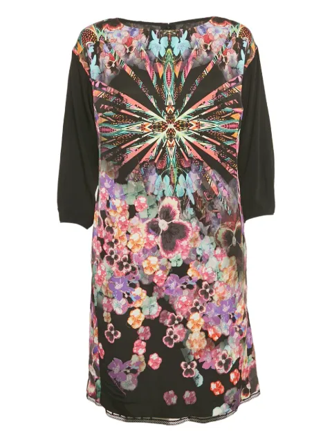 Cavalli Class crepe print dress
