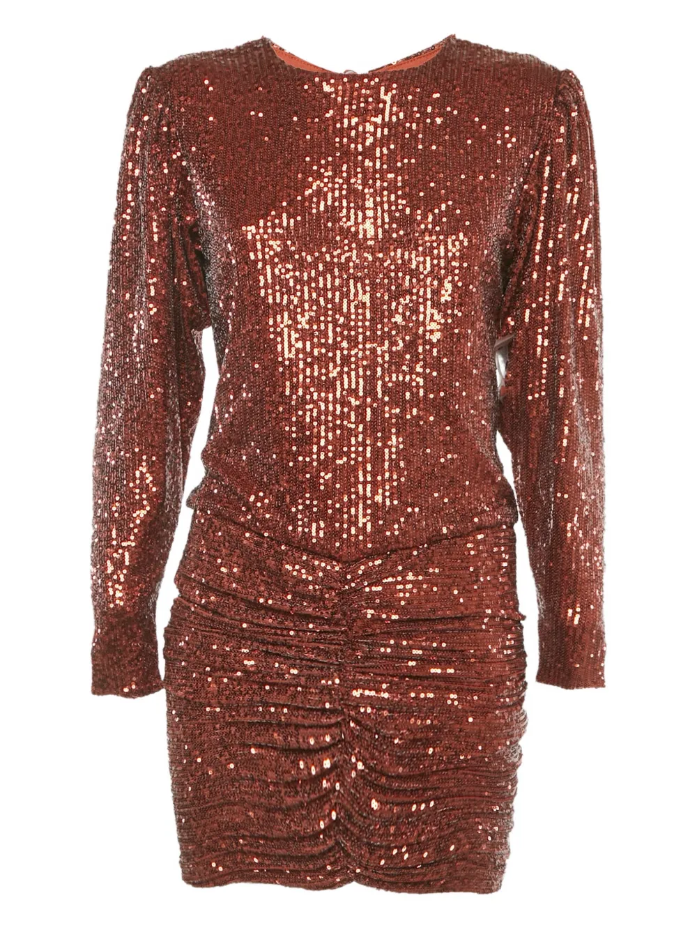Retrofete sequin ruched mini dress - Brown