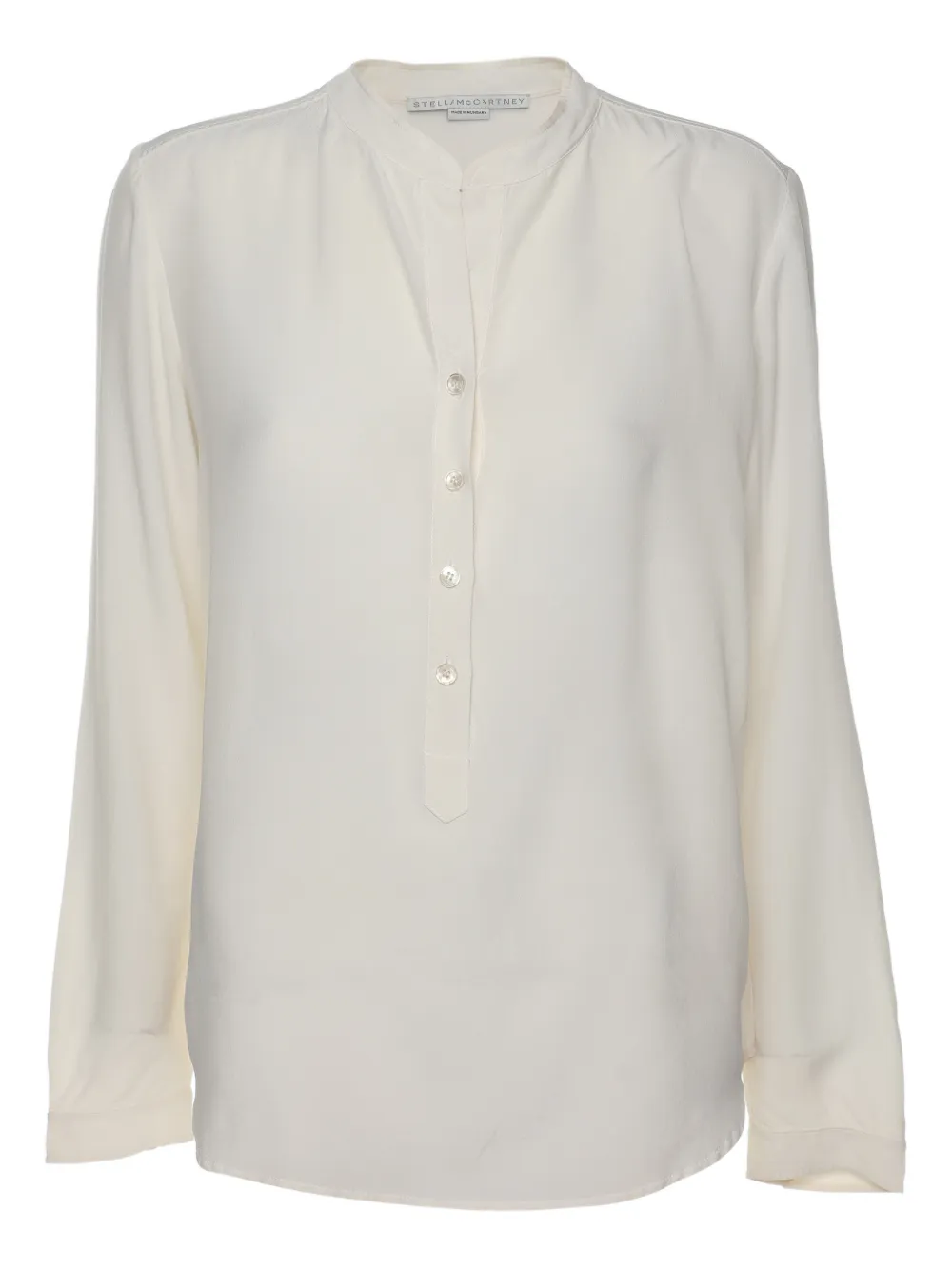 Pre-owned Stella Mccartney Long-sleeve V-neck Blouse In Neutral