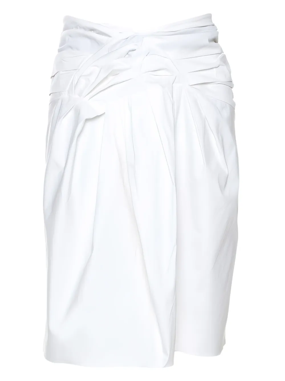 Christian Dior Pre-Owned bow midi skirt - Bianco