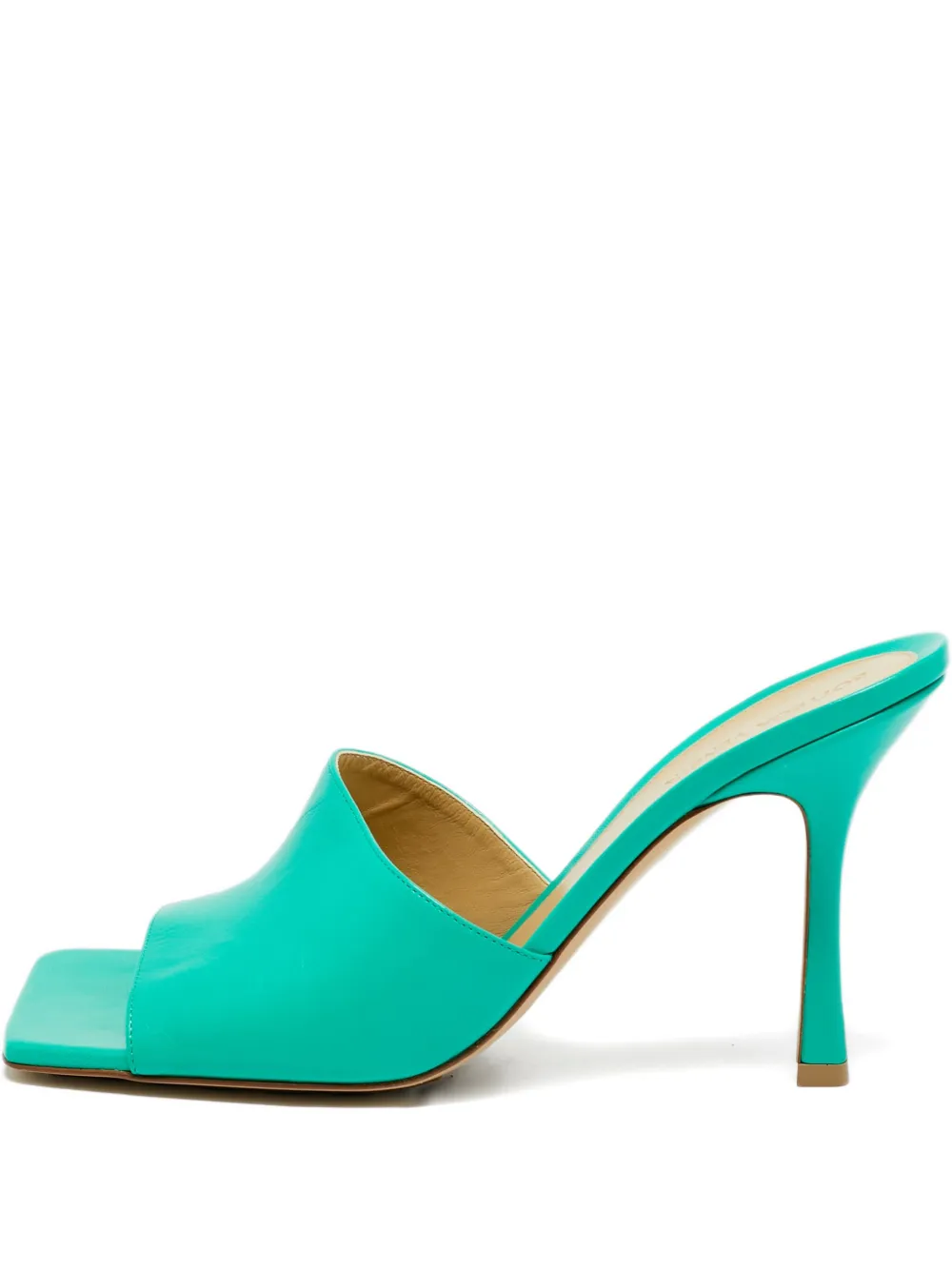 Bottega Veneta Pre-Owned Stretch heeled slide sandals - Verde