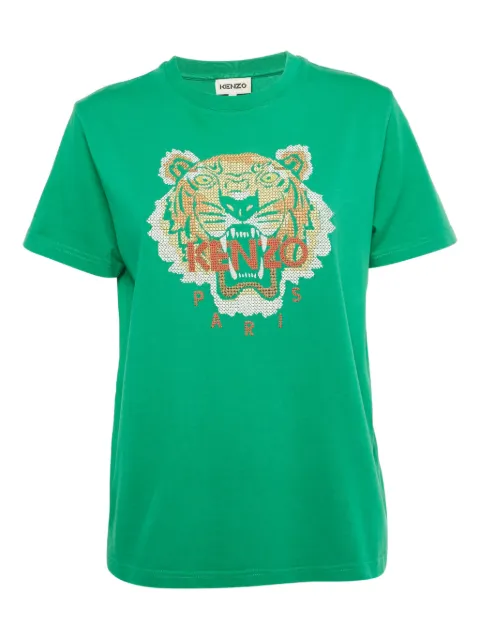 Kenzo Pre-Owned lion-embroidered T-shirt