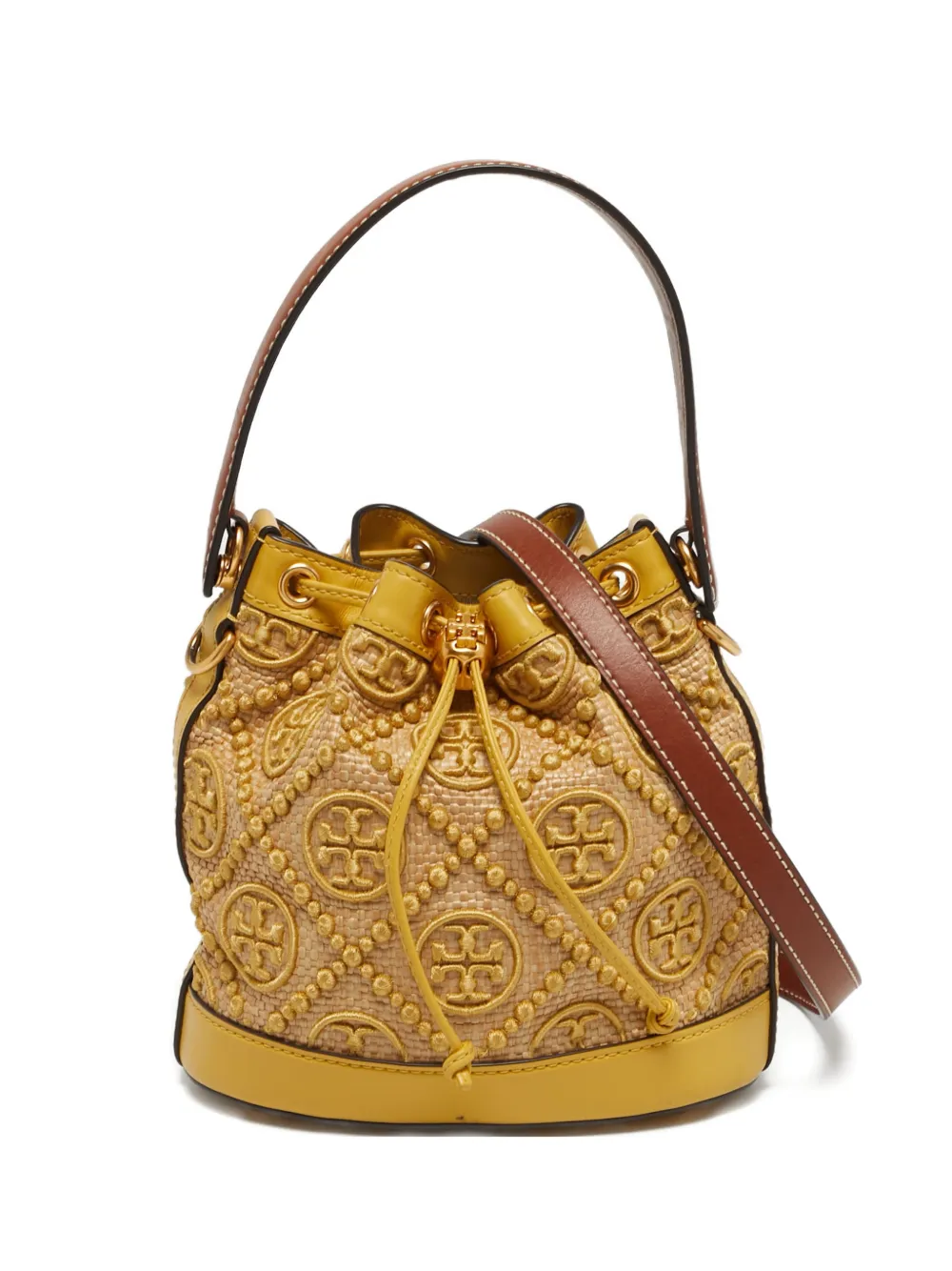 Tory Burch T-monogram bucket bag - Toni neutri