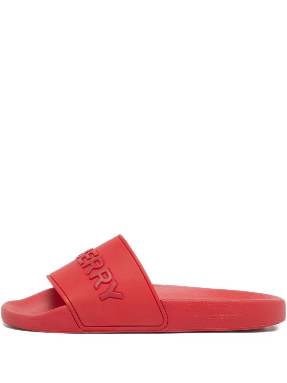 Burberry Pre-Owned embossed slides - Rosso