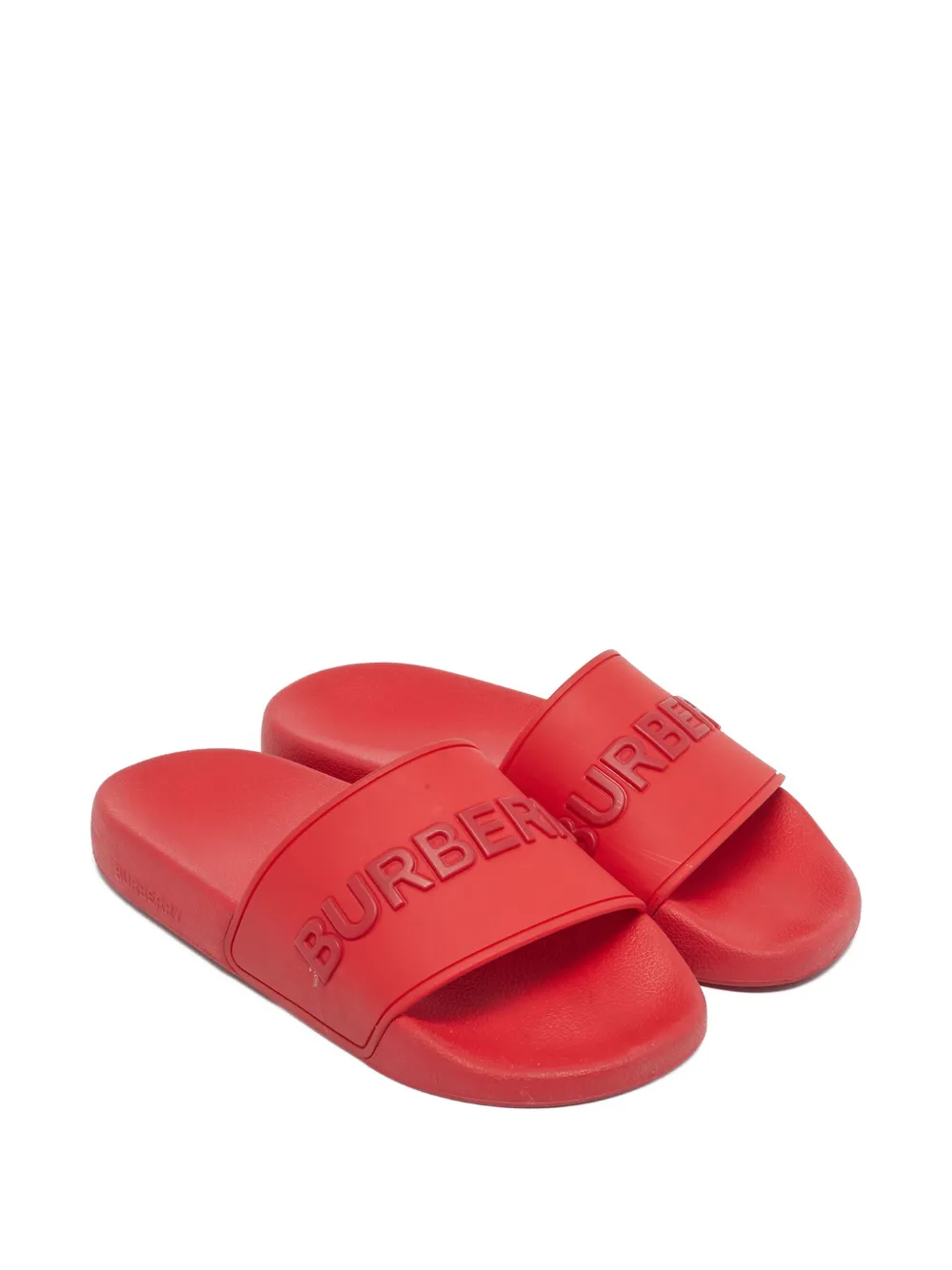 Burberry Pre-Owned embossed slides - Rood