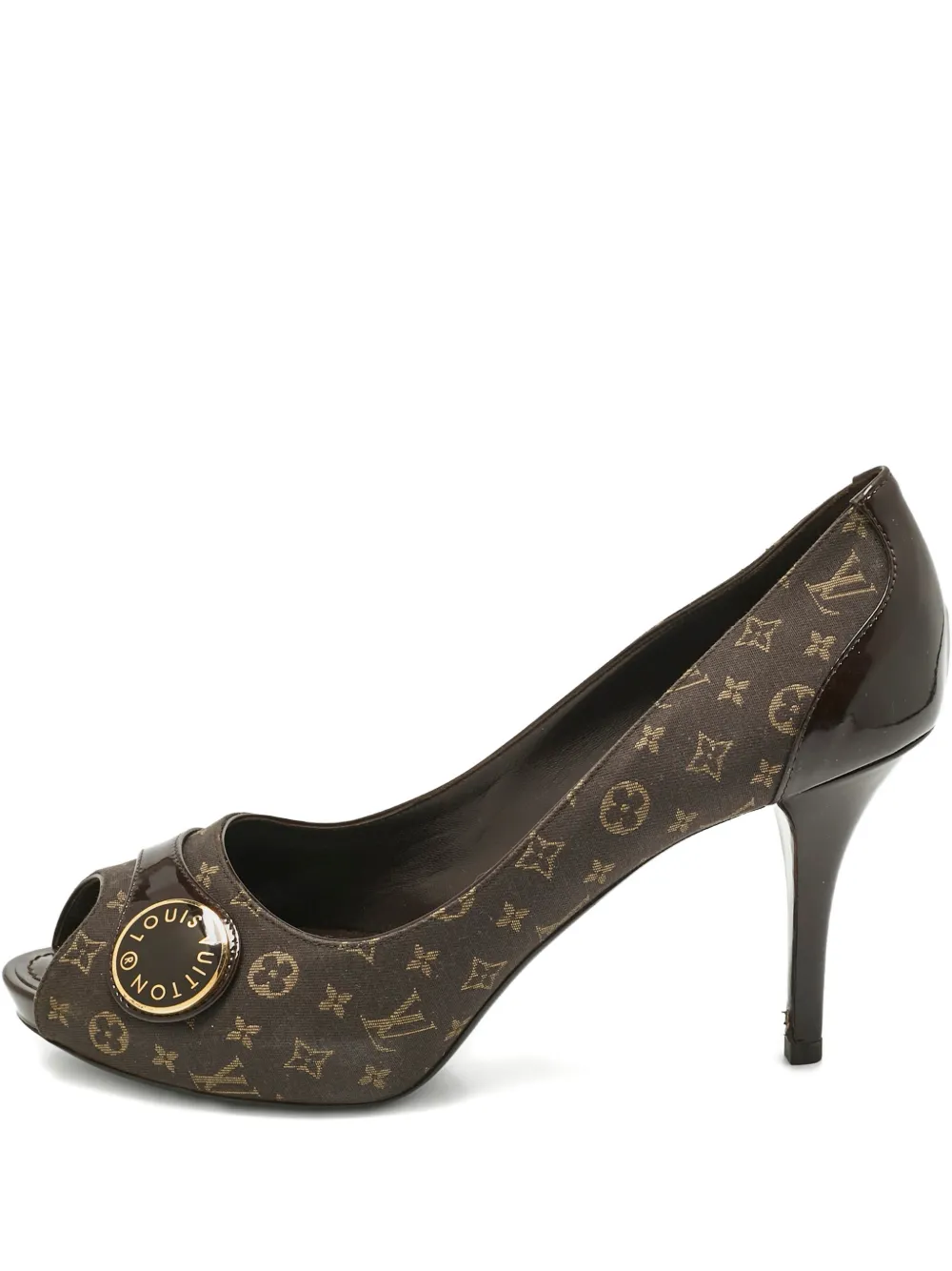 Louis Vuitton Pre-Owned Judy peep-toe sandals - Braun