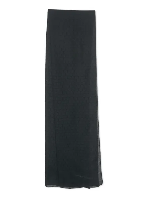 Emporio Armani Pre-Owned honeycomb jacquard scarf