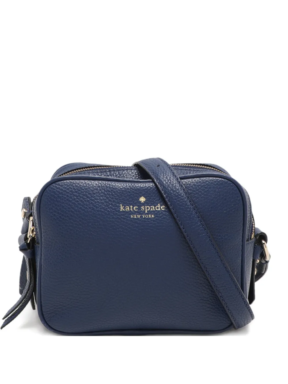 Kate Spade Borsa a tracolla in pelle con doppia zip - Blu