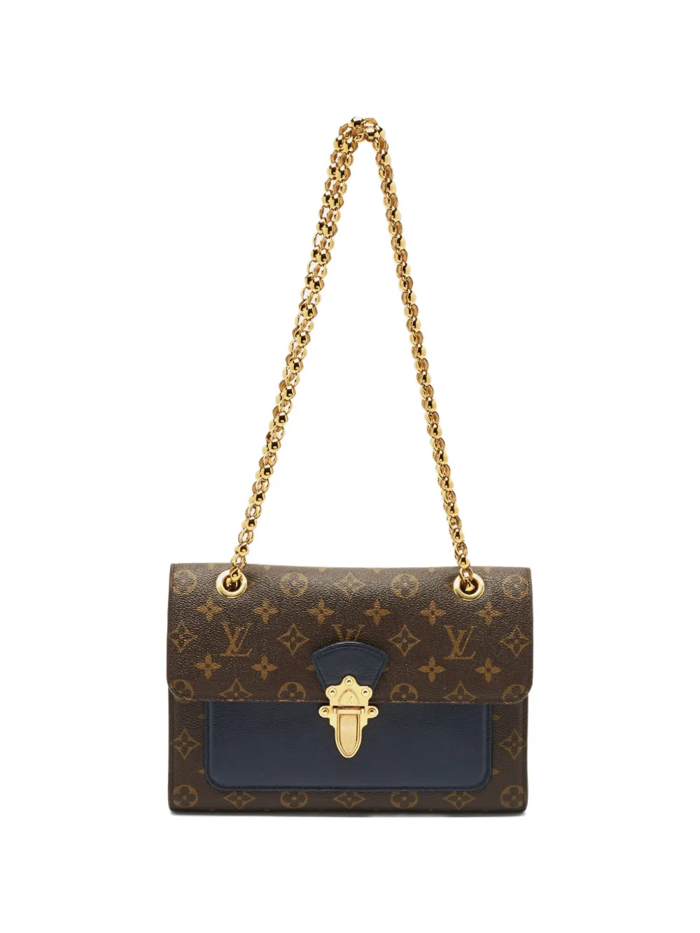 Louis Vuitton Pre-Owned 2019 Victoire Monogram leather-panel shoulder bag - Marrone