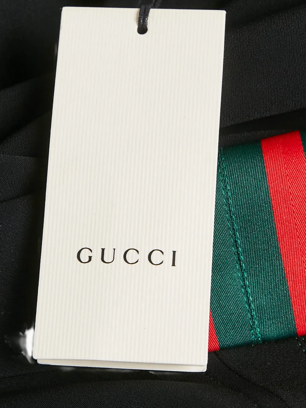 Gucci Pre-Owned stripe-detail mini dress - Zwart