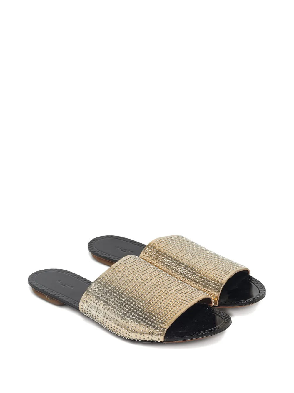 Alaïa Pre-Owned shimmering leather slides | Image 2