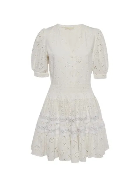 Maje broderie anglaise lace mini dress