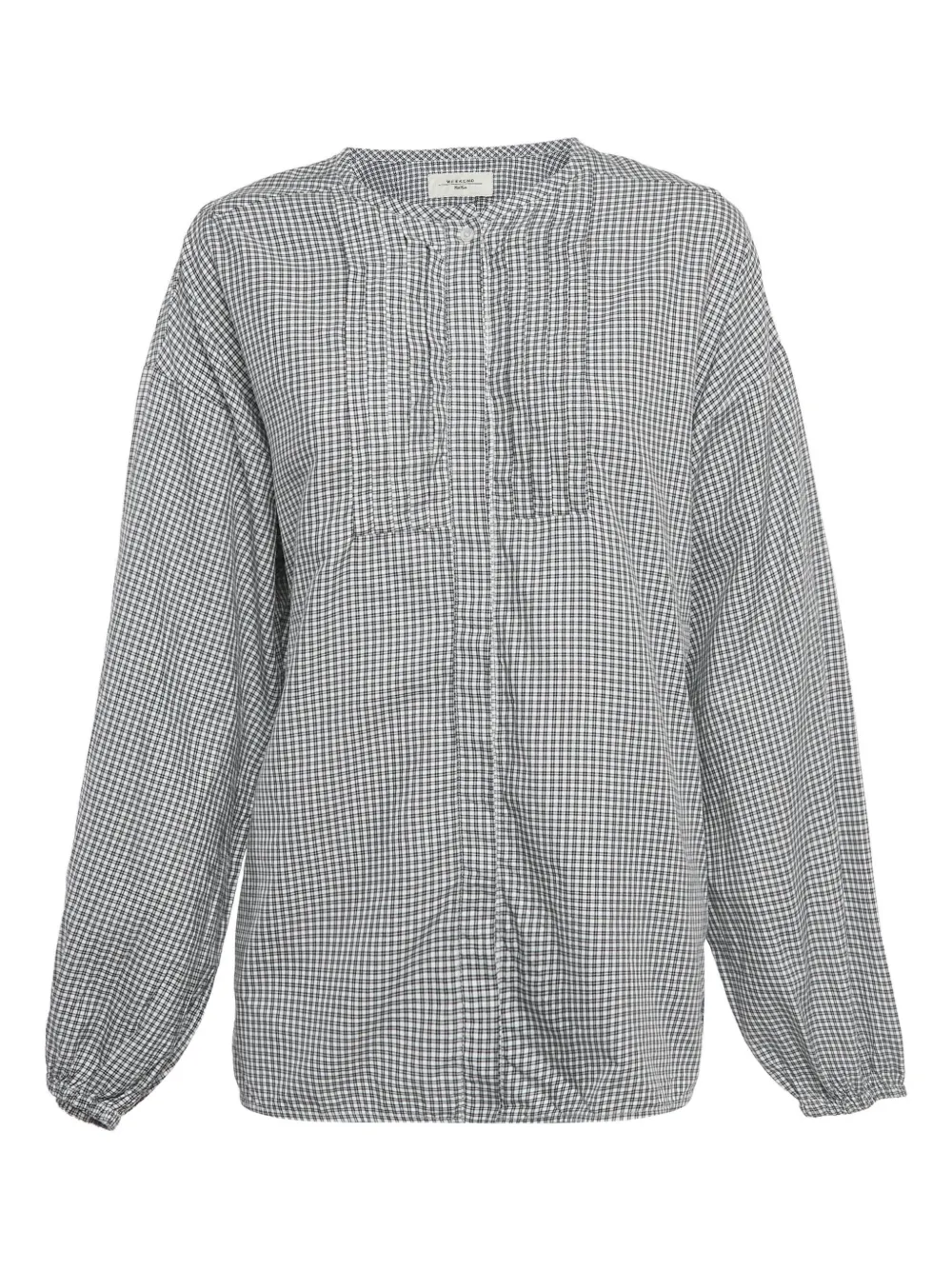 Weekend Max Mara button-down checked tunic | White | Image 1