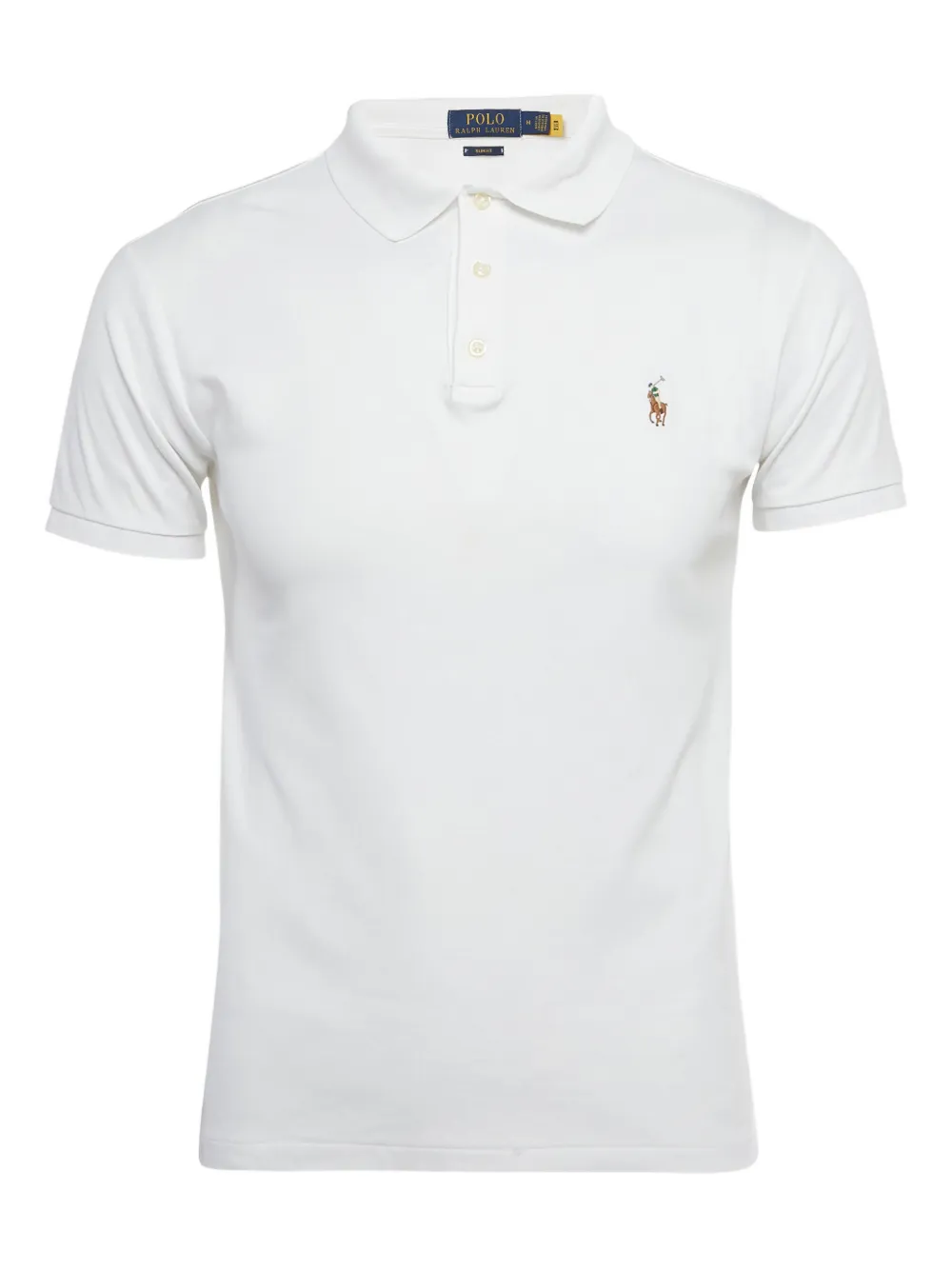 Polo Ralph Lauren logo-embroidered polo shirt - Bianco