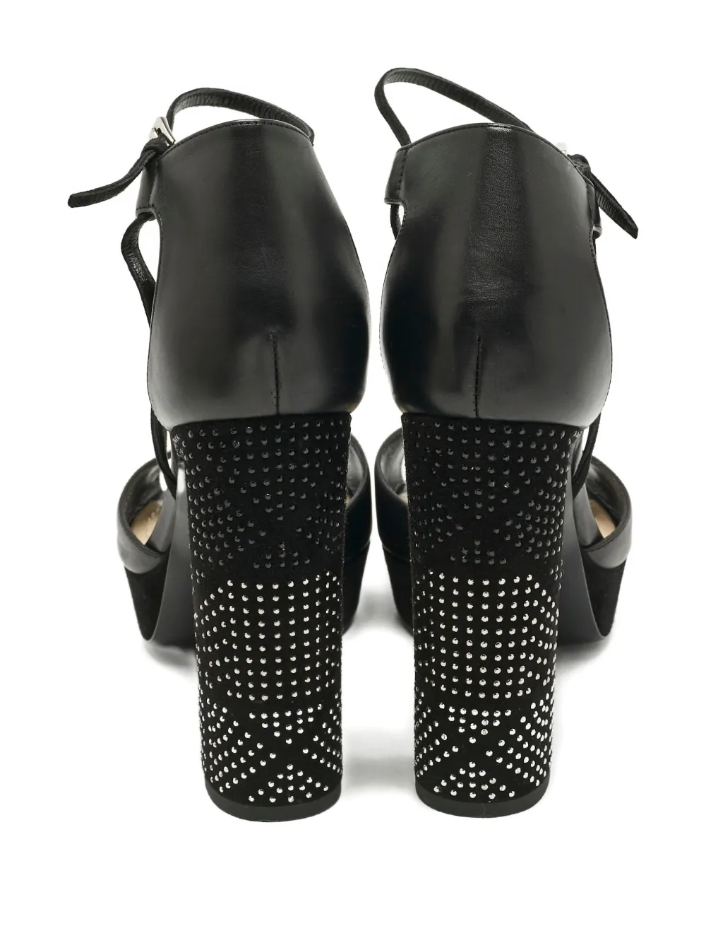 Christian Dior Pre-Owned Rainbow Stellar studded block-heel sandals - Zwart