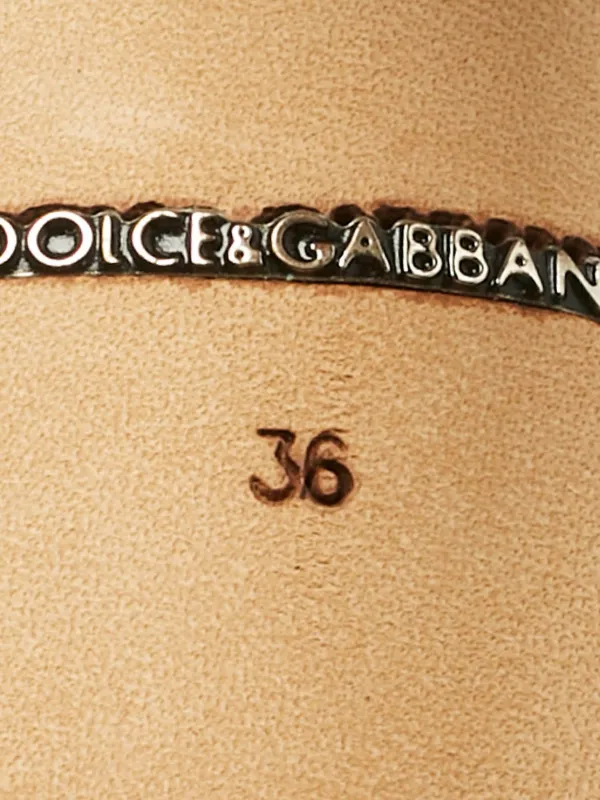 Dolce & Gabbana Pre-Owned ビジューサンダル | ホワイト | FARFETCH JP