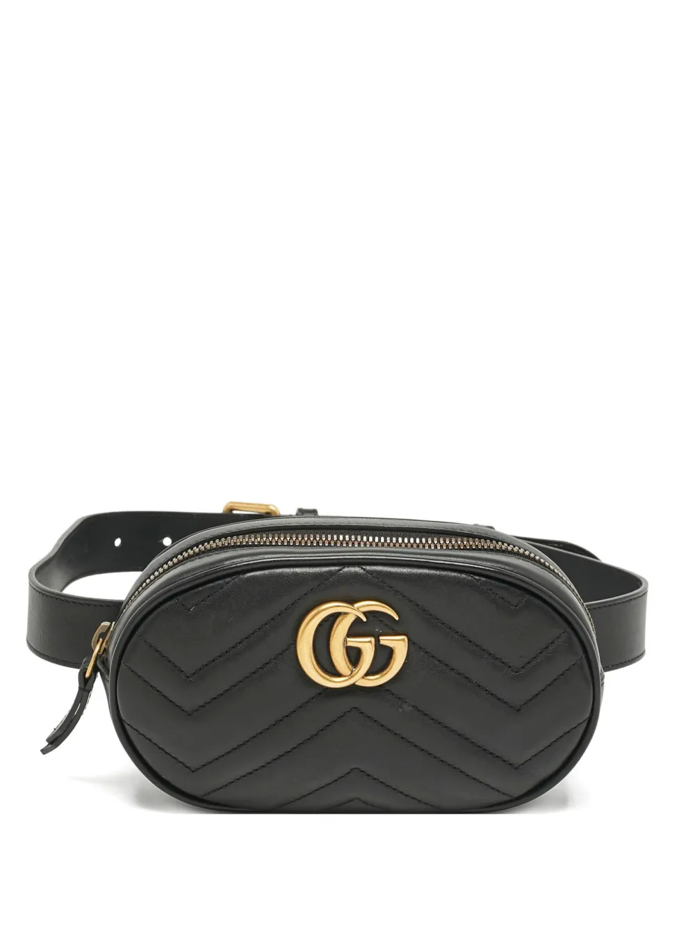 Gucci Pre-Owned GG Marmont leather belt bag - Nero