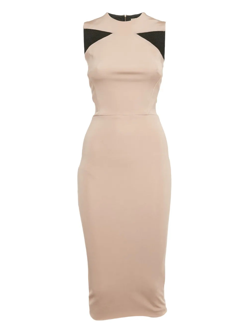 Victoria Beckham slim midi dress - Toni neutri