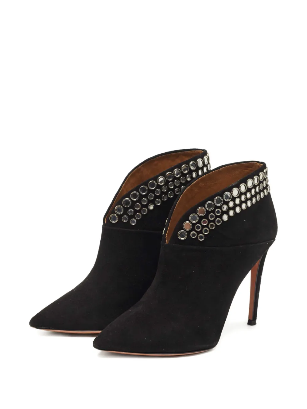 Aquazzura disco pointed-toe booties - Zwart