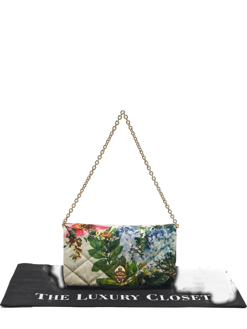 Dolce & Gabbana Pre-Owned floral print quilted clutch - Toni neutri