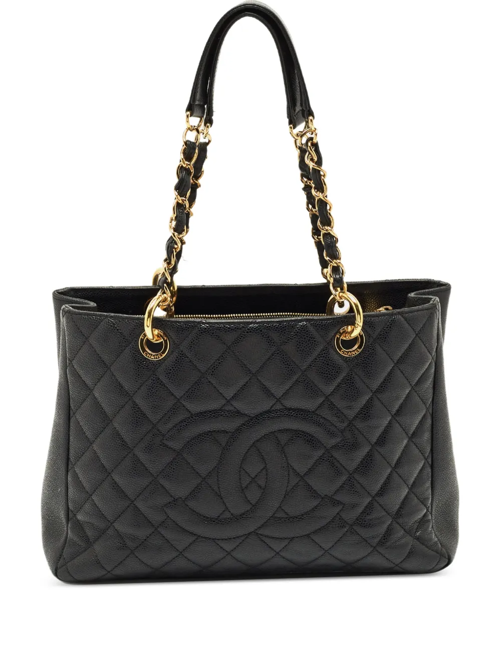 CHANEL Pre-Owned 2010-2011 quilted chain-link shoulder bag - Nero