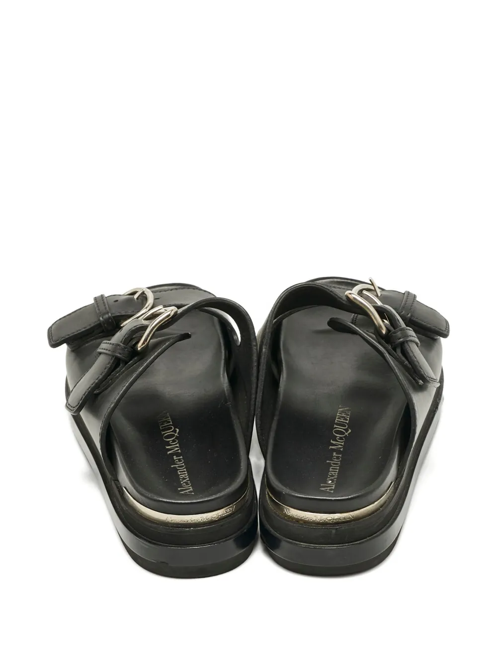 Alexander McQueen Pre-Owned leather sandals - Zwart