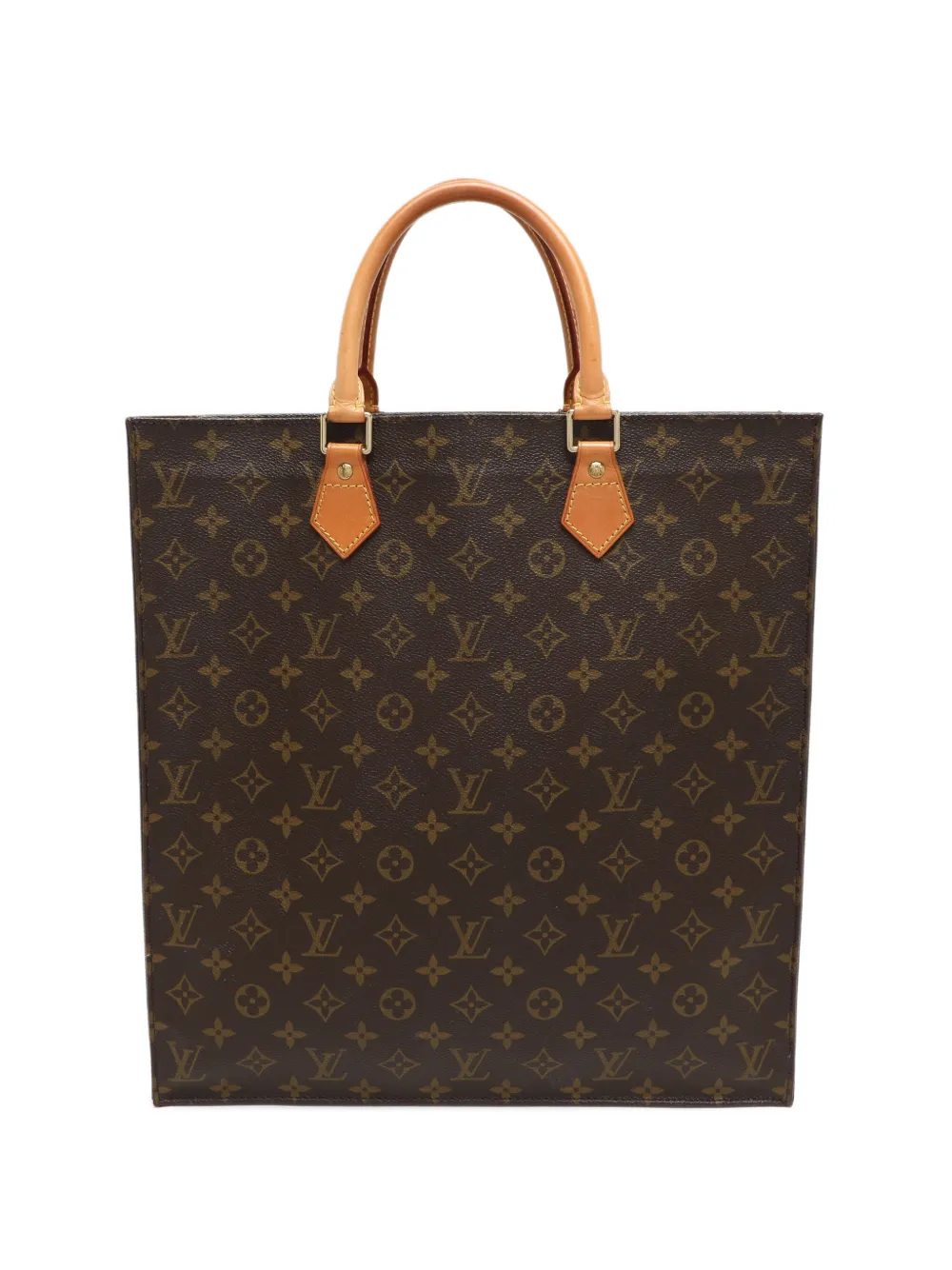 Louis Vuitton Pre-Owned Borsa tote Sac Plat con monogramma anni 2001 - Marrone