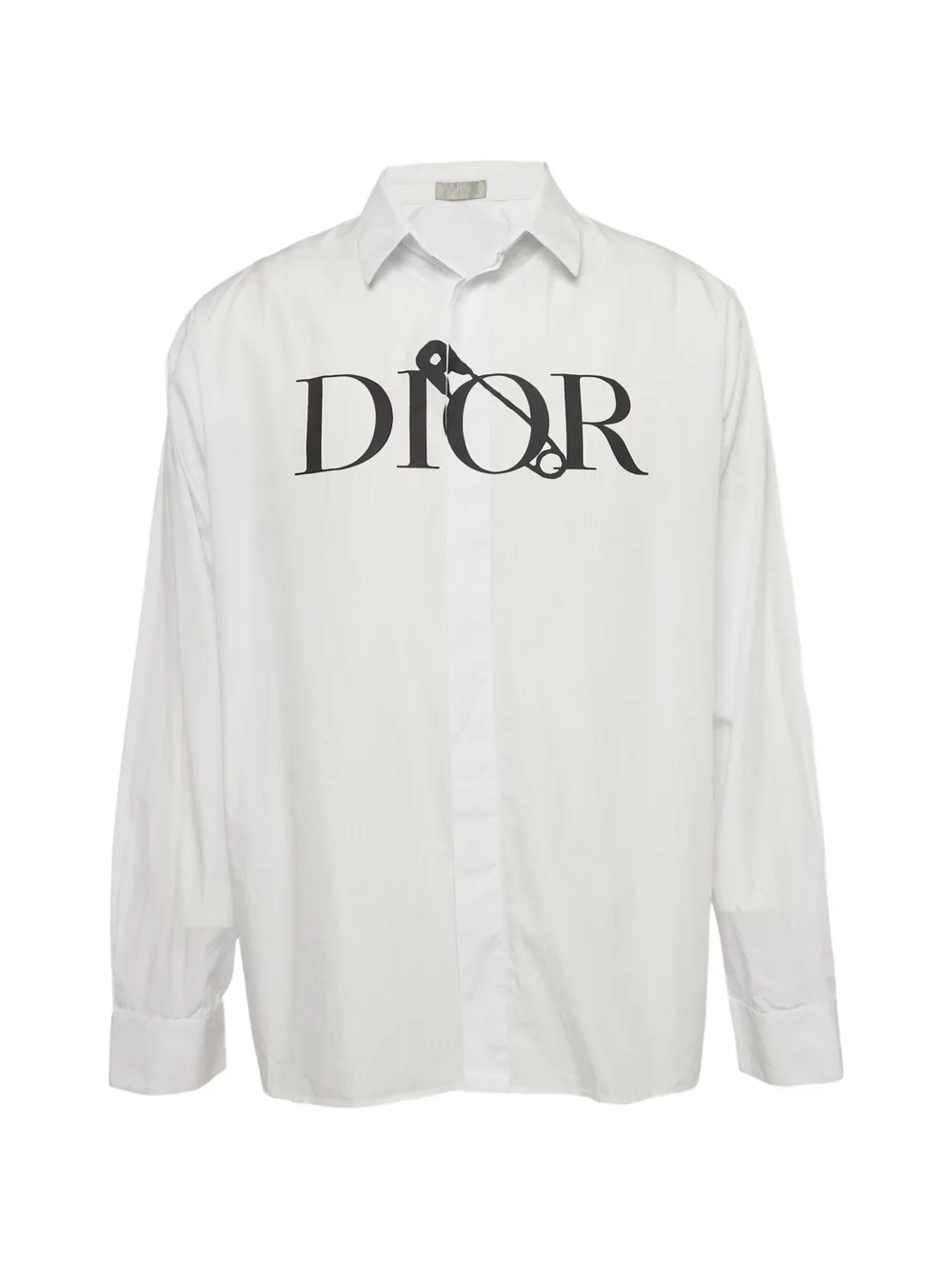 Christian Dior Pre-Owned Camicia con logo - Bianco