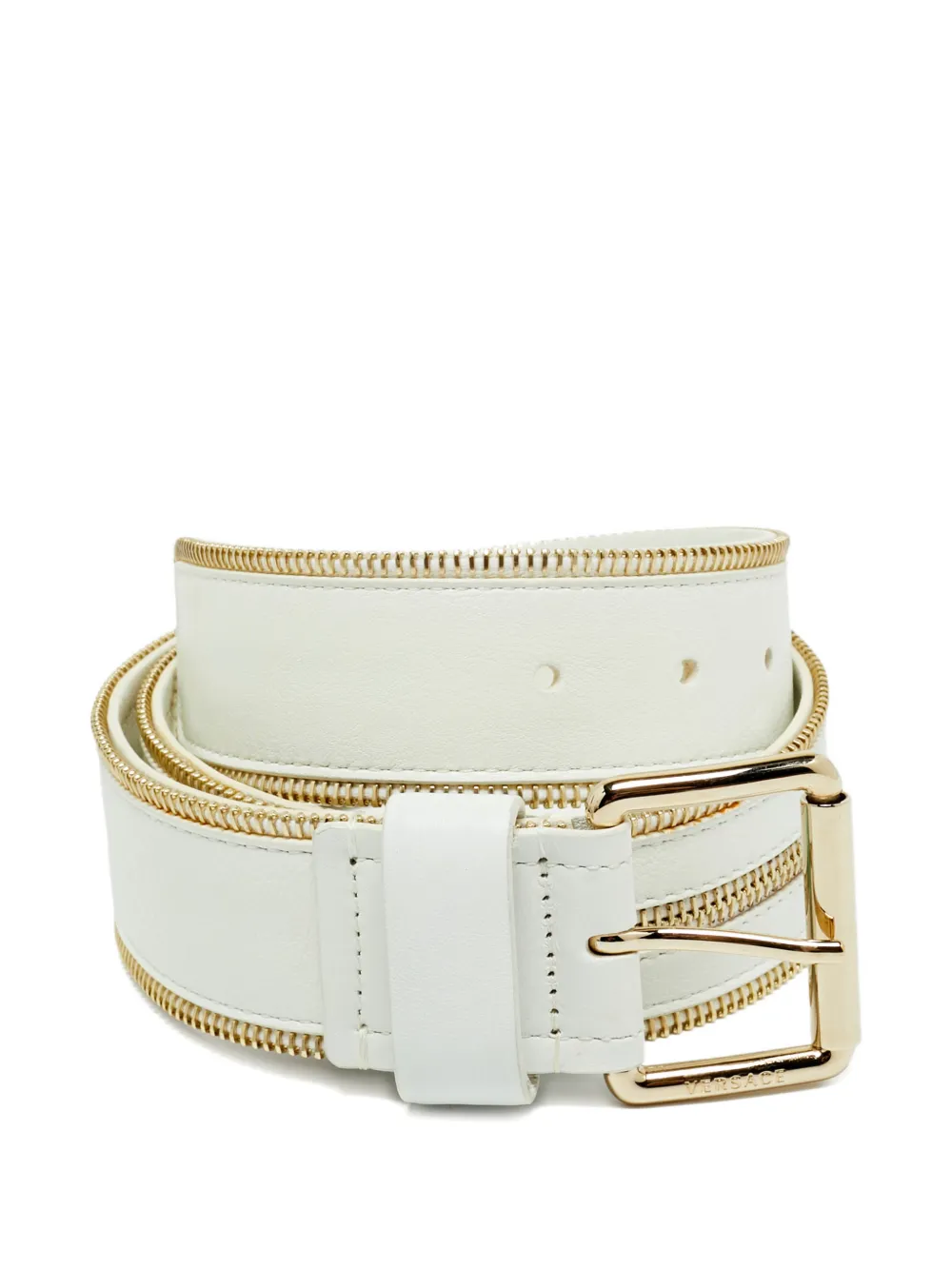 Versace Pre-Owned Cintura con fibbia - Bianco