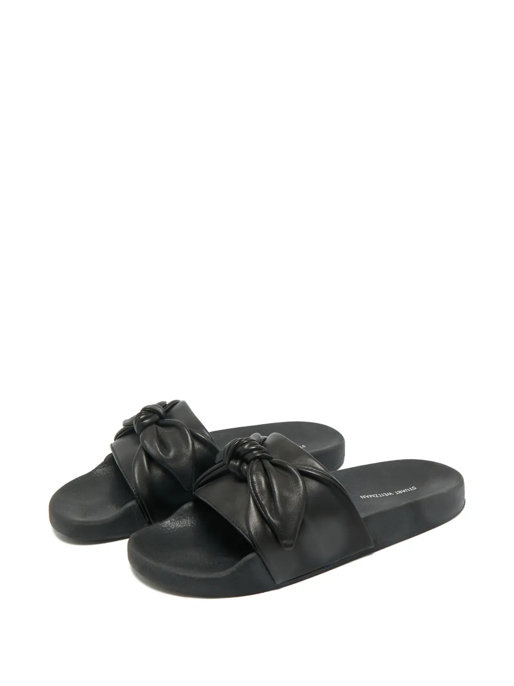 Stuart Weitzman bow leather slides | Image 2