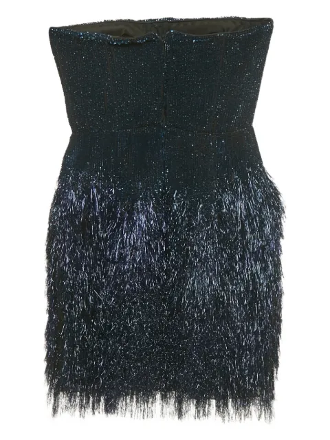 Roberto Cavalli lurex sequin strapless mini dress