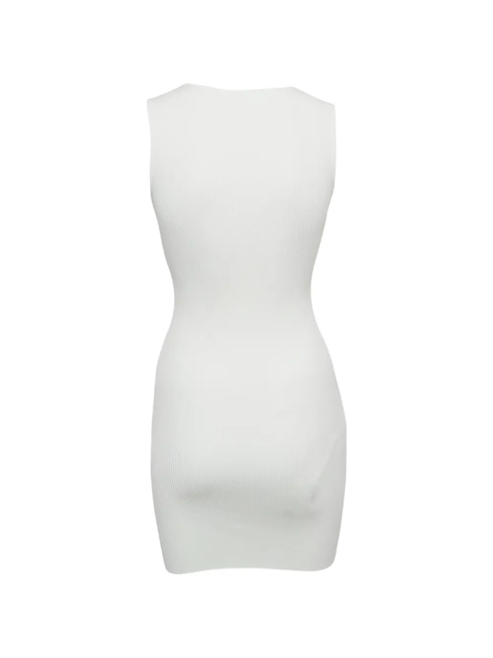 Self-Portrait lace-trim mini dress - Wit