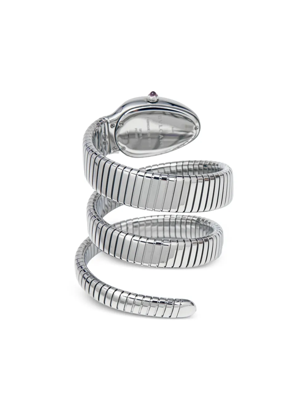 Bvlgari Pre-Owned Serpenti Tubogas in acciaio inossidabile 35mm - Bianco